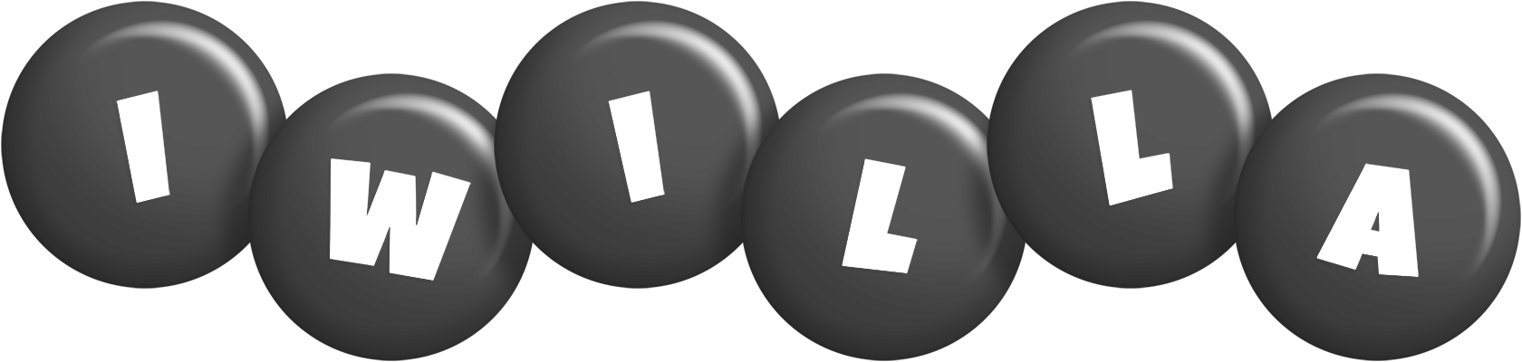 Iwilla candy-black logo