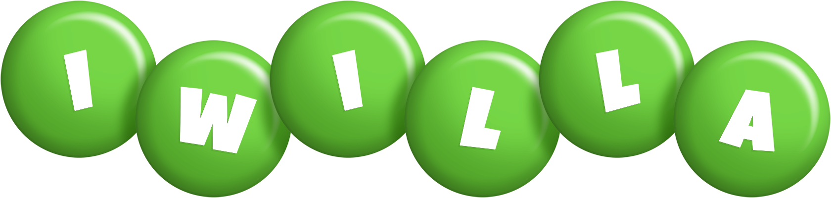 Iwilla candy-green logo