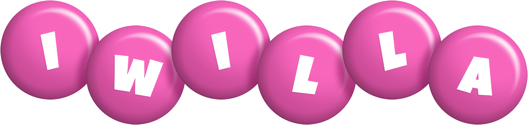 Iwilla candy-pink logo