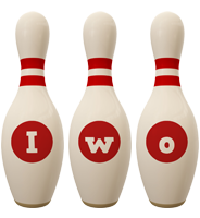Iwo bowling-pin logo