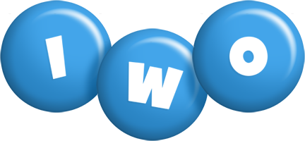 Iwo candy-blue logo