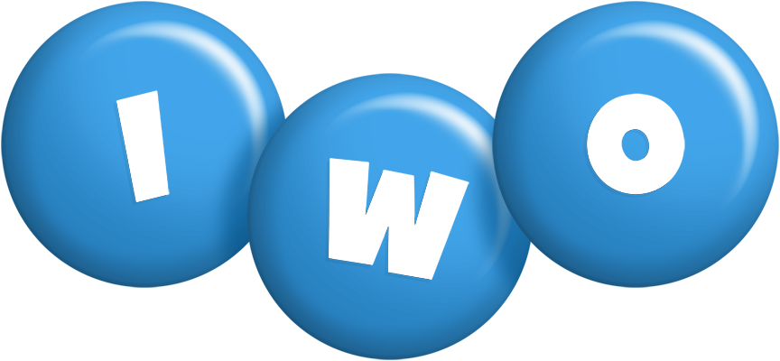 Iwo candy-blue logo