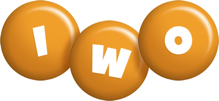 Iwo candy-orange logo