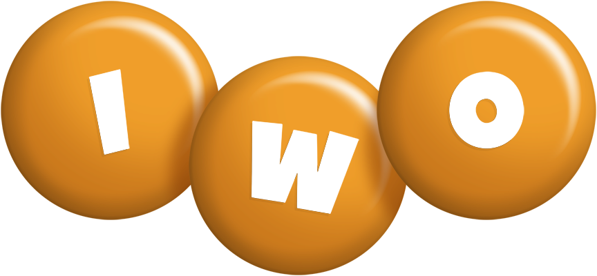 Iwo candy-orange logo