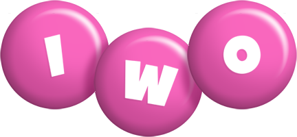 Iwo candy-pink logo