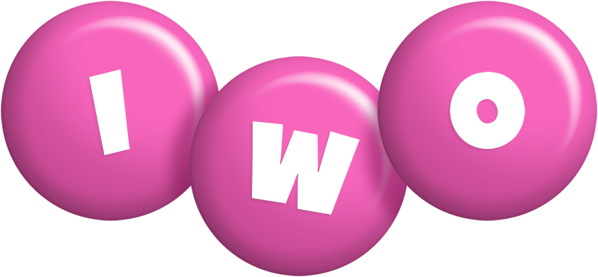 Iwo candy-pink logo
