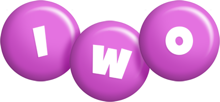 Iwo candy-purple logo