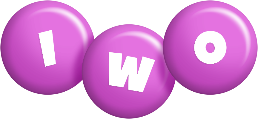 Iwo candy-purple logo