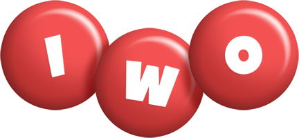 Iwo candy-red logo