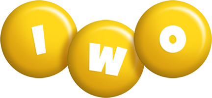 Iwo candy-yellow logo