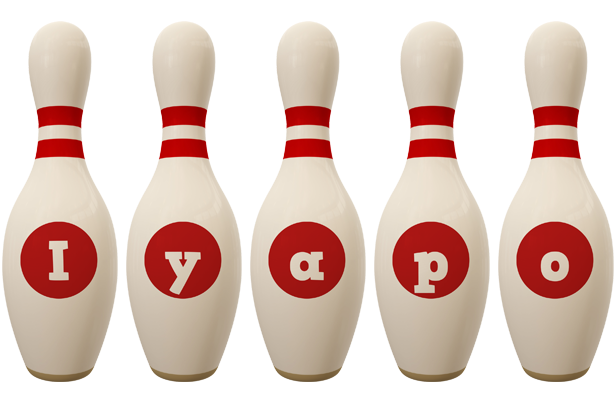 Iyapo bowling-pin logo