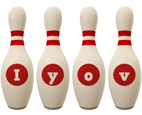 Iyov bowling-pin logo