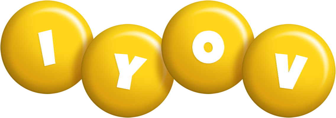 Iyov candy-yellow logo