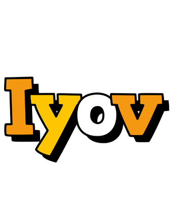 Iyov cartoon logo