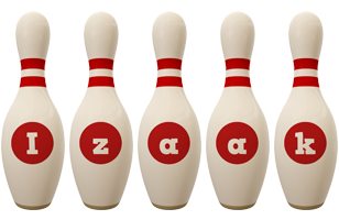 Izaak bowling-pin logo