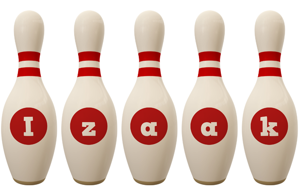 Izaak bowling-pin logo