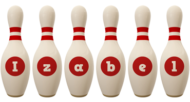 Izabel bowling-pin logo