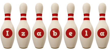 Izabela bowling-pin logo