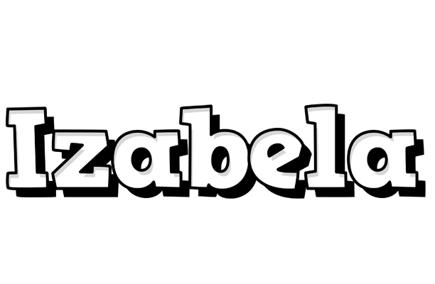 Izabela snowing logo
