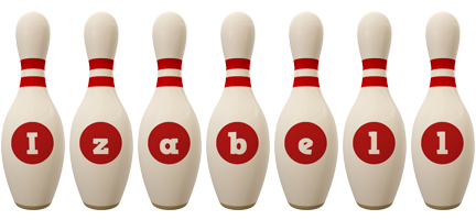 Izabell bowling-pin logo