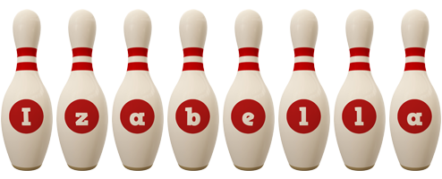 Izabella bowling-pin logo