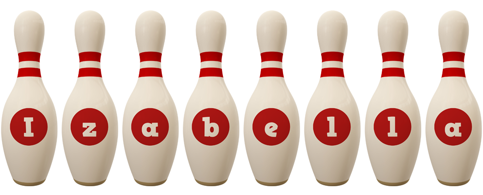 Izabella bowling-pin logo