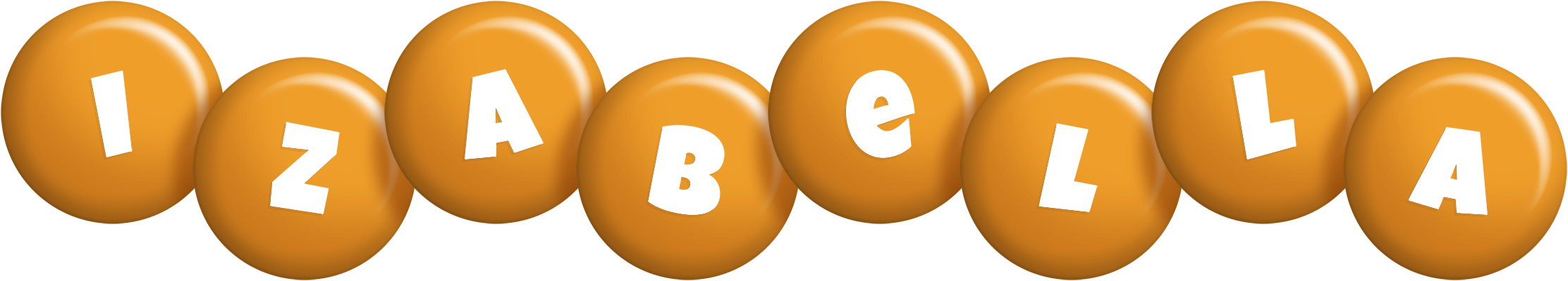 Izabella candy-orange logo