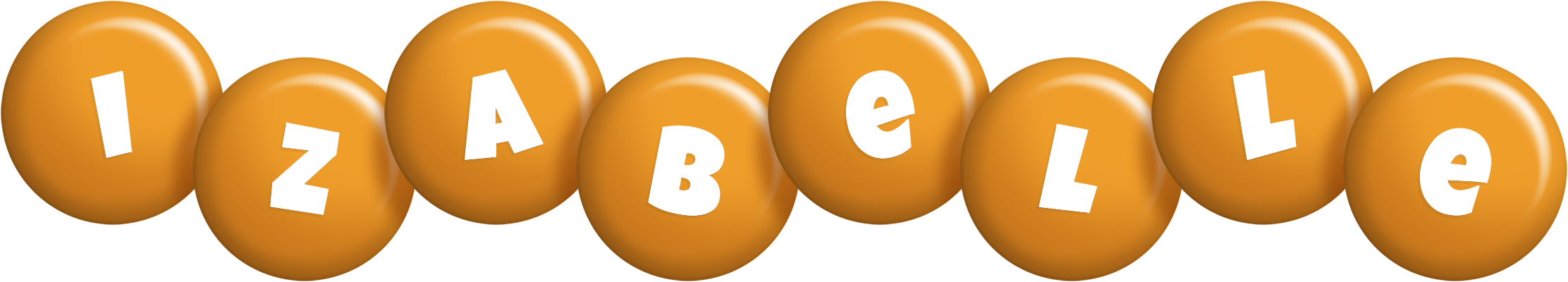 Izabelle candy-orange logo