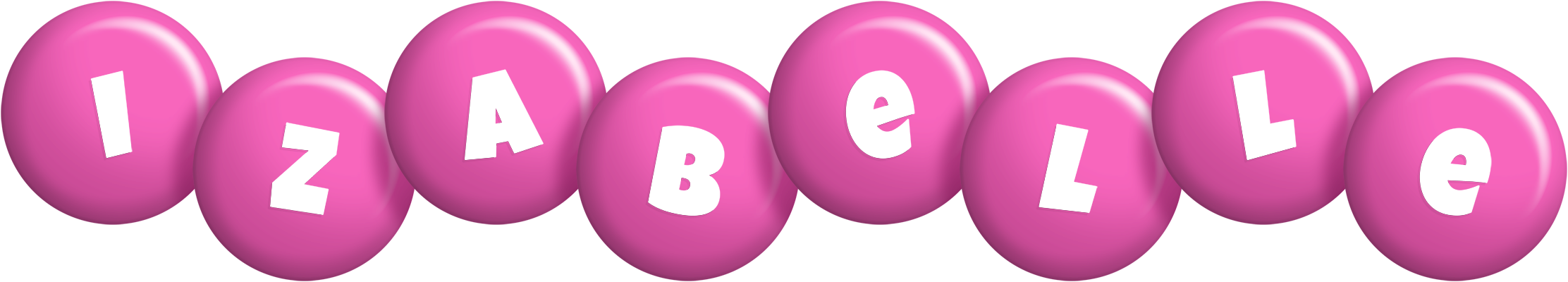 Izabelle candy-pink logo