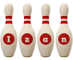 Izan bowling-pin logo