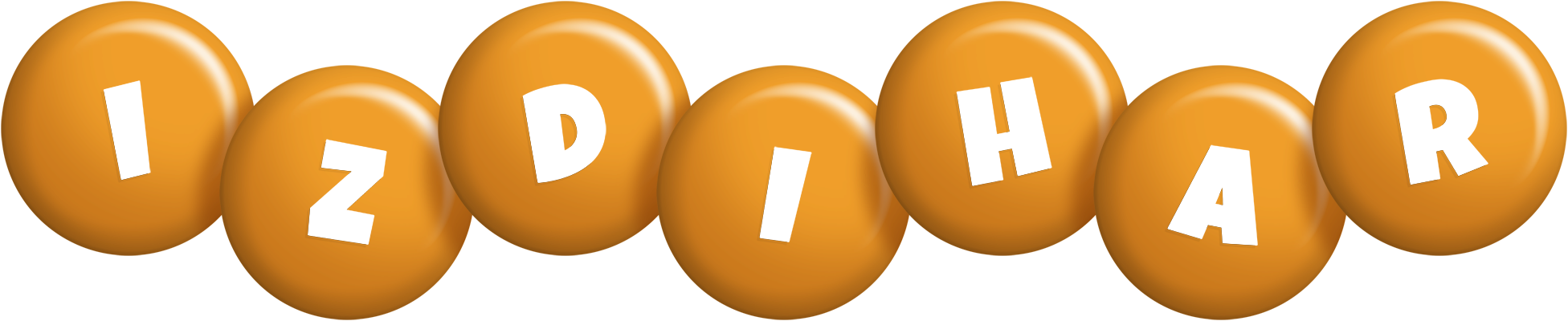 Izdihar candy-orange logo