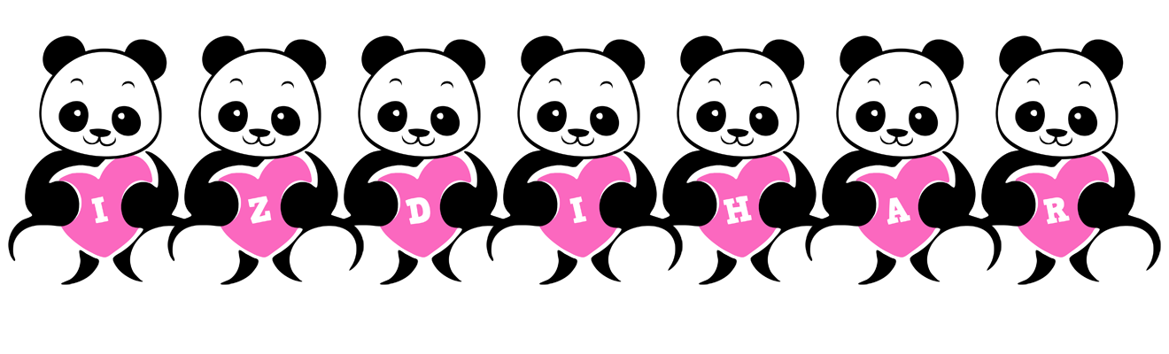Izdihar love-panda logo