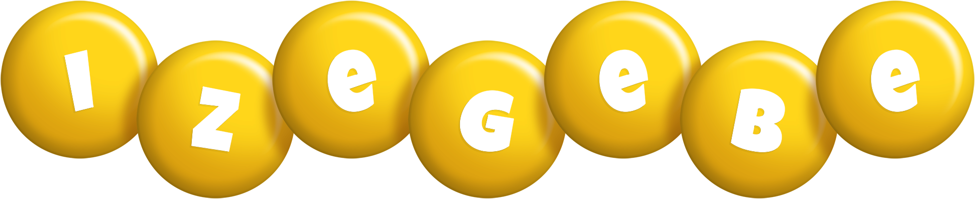 Izegebe candy-yellow logo
