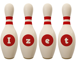 Izet bowling-pin logo