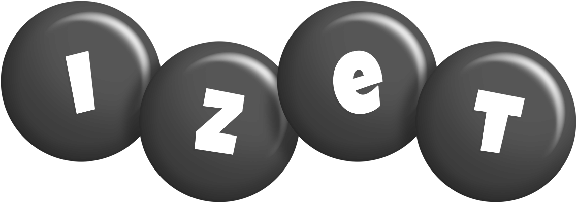Izet candy-black logo