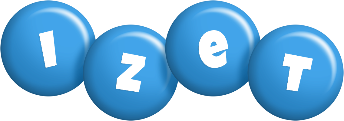 Izet candy-blue logo