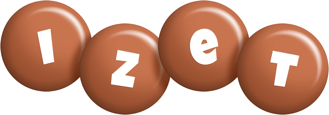 Izet candy-brown logo