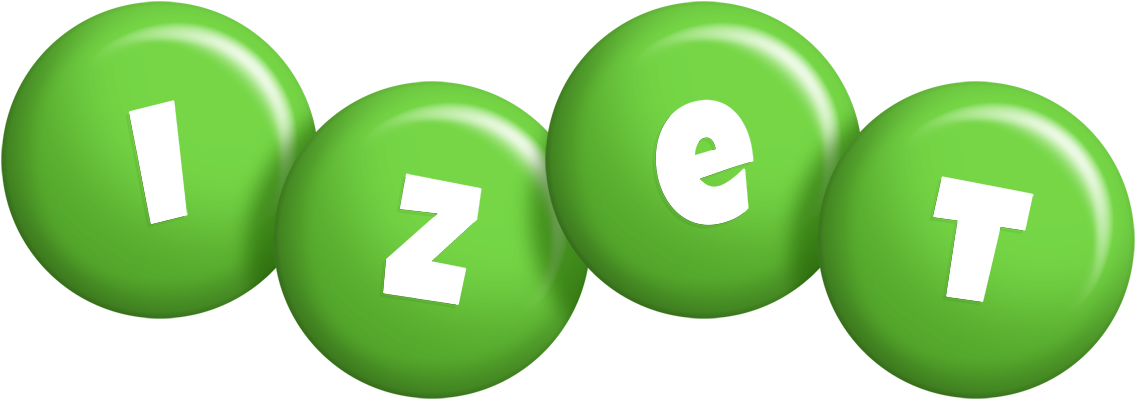 Izet candy-green logo