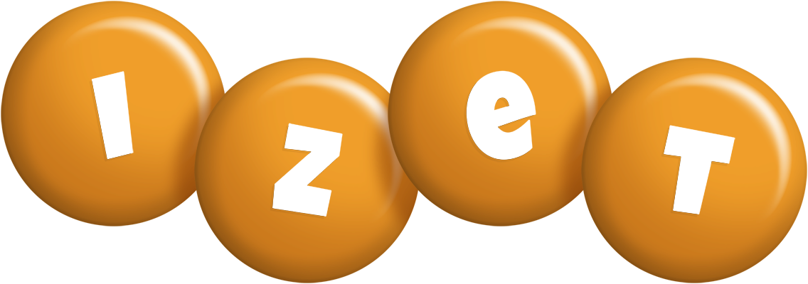 Izet candy-orange logo