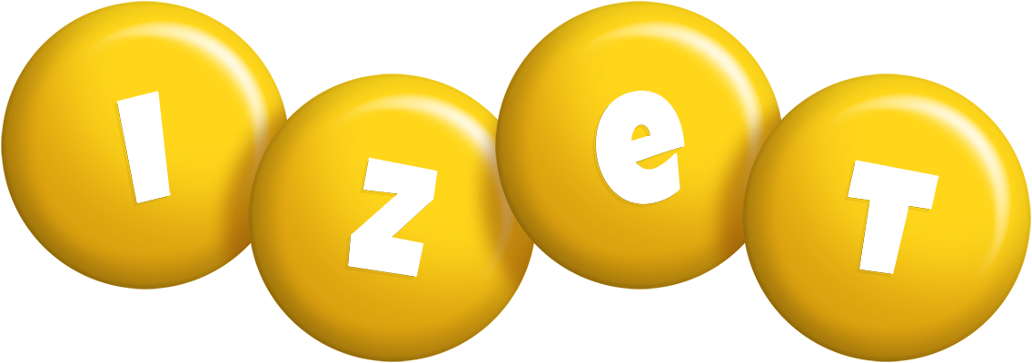 Izet candy-yellow logo