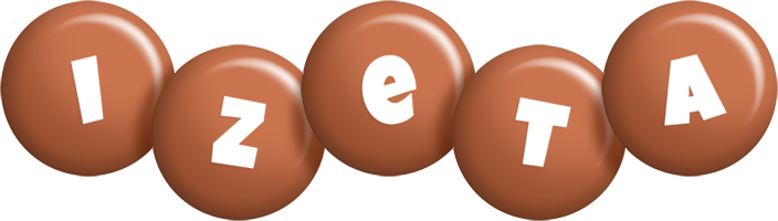 Izeta candy-brown logo