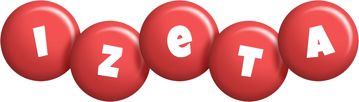 Izeta candy-red logo