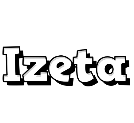 Izeta snowing logo