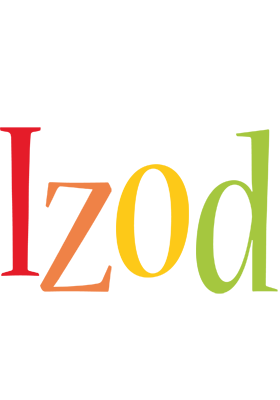 Izod birthday logo