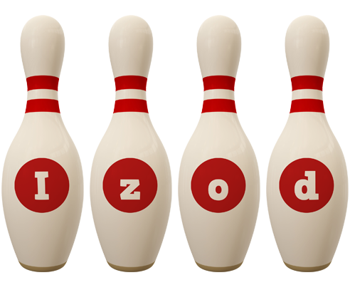 Izod bowling-pin logo