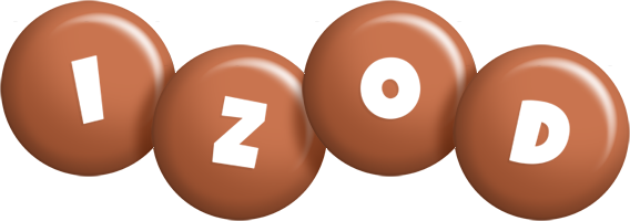 Izod candy-brown logo