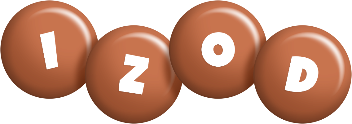 Izod candy-brown logo
