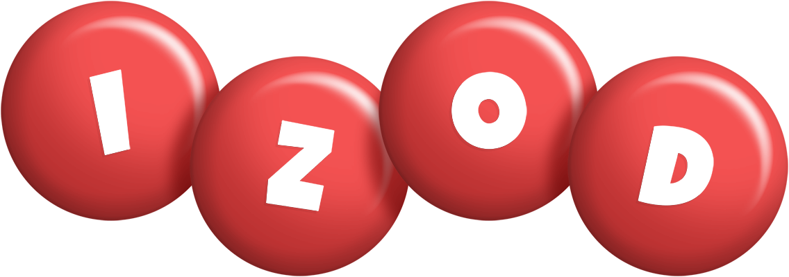 Izod candy-red logo
