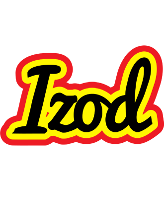Izod flaming logo