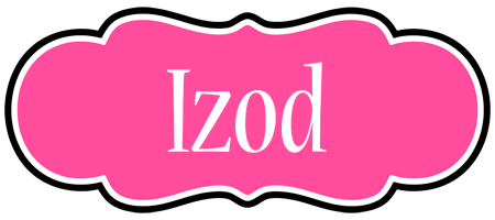 Izod invitation logo